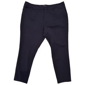 Andrew Marc Dress Pants Wmn's  14 Black Stretch Tapered Ankle Length Career Wear